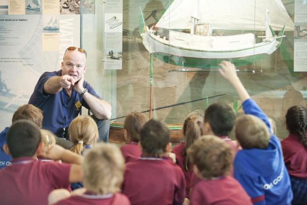 Educational lesson for kids inside the Maritime Museum Fremantle