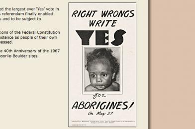 The 1967 Referendum - Right wrongs, write yes Developed by the WA Museum