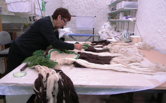 Maggie Myers - performing textiles conservation