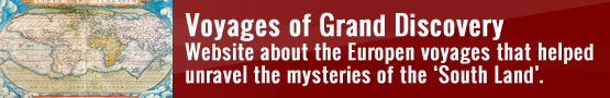 Website about the European voyages that helped unravel the mysteries of the South Land